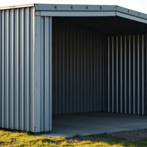 Garaż blaszany z profila zamkniętego