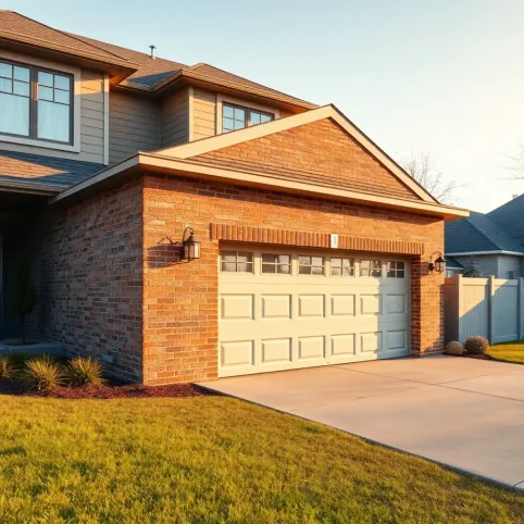 Garaż dobudowany do budynku