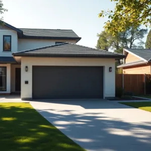 Garaż dostawiony do domu