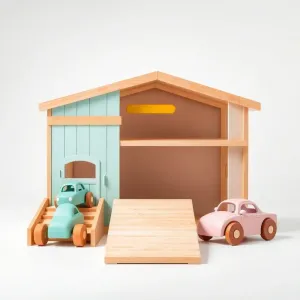 Garaż drewniany dla dzieci Little Dutch