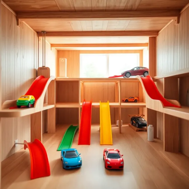 Garaż samochodowy dla dzieci