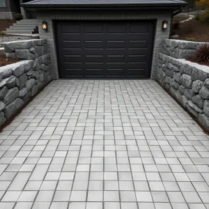 Garaż w piwnicy podjazd