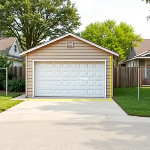 Garaż wolnostojący ile od granicy