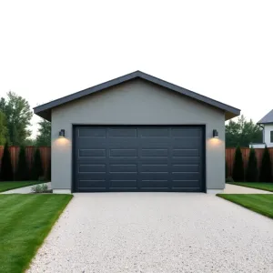 Garaż z dachem jednospadowym