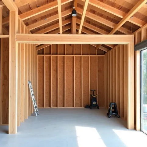 Garaż z płyt OSB projekt