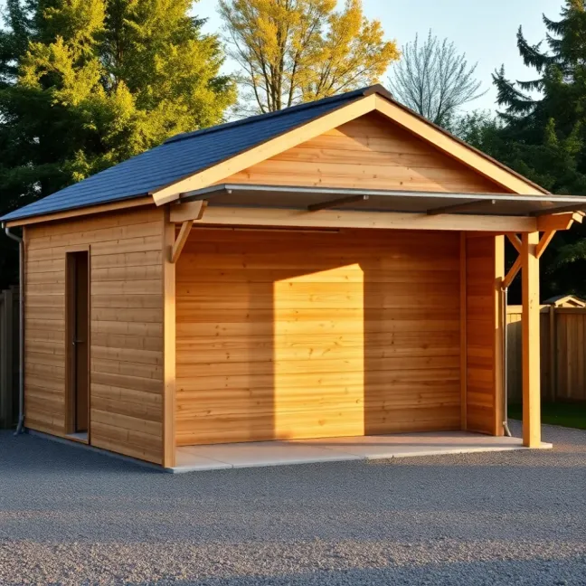 Garaż z wiatą bez pozwolenia