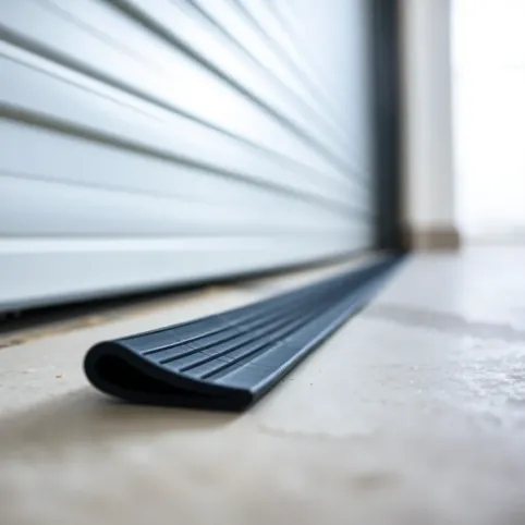 Gumowy próg uszczelniający do garażu