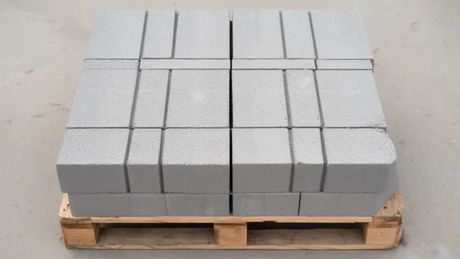 ile jest bloczków betonowych na palecie