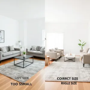 Jak dobrać rozmiar dywanu do salonu