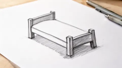 Jak narysować łóżko