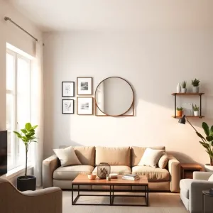 Jak ozdobić dużą ścianę w salonie