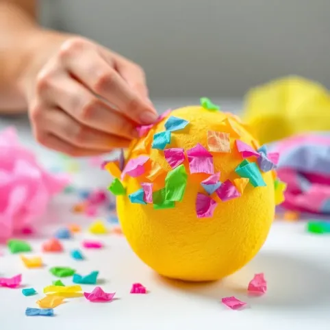 Jak ozdobić jajko styropianowe bibułą