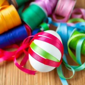 Jak ozdobić jajko styropianowe wstążką