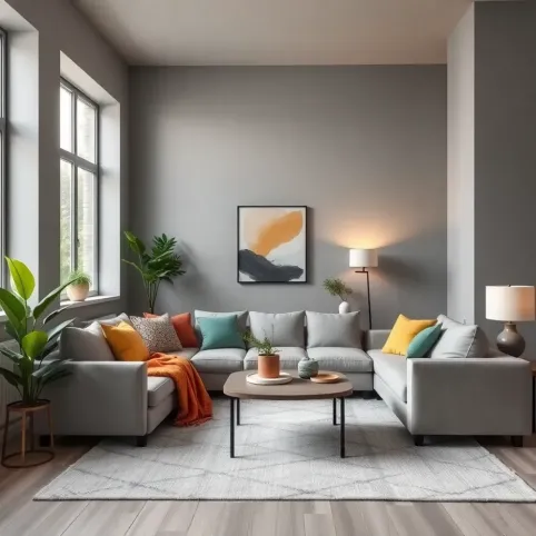 Jak ożywić szary salon