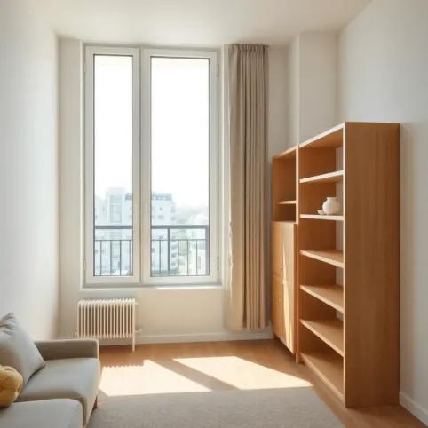 Jak podzielić pokój z oknem balkonowym