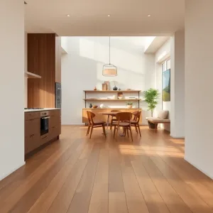 Jak połączyć podłogę w kuchni z salonem