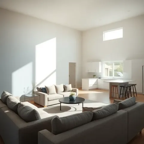 Jak pomalować salon z otwartą kuchnią