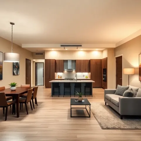 Jak rozmieścić oświetlenie w salonie z aneksem