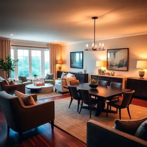 Jak urządzić pokój gościnny z dużym stołem