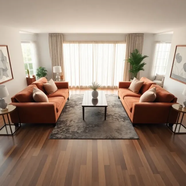 Jak ustawić dwie kanapy w salonie