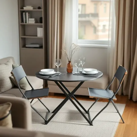 Jak ustawić stół w małym salonie