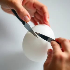 Jak wyciąć jajko ze styropianu