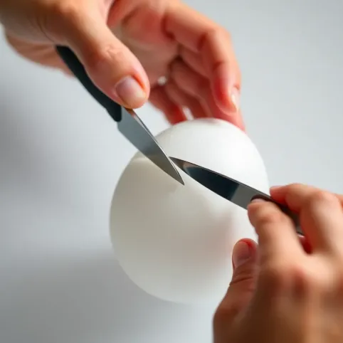 Jak wyciąć jajko ze styropianu