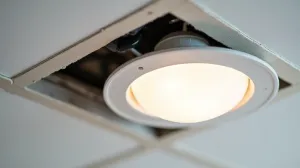 Jak wyjąć oprawę halogenową z sufitu