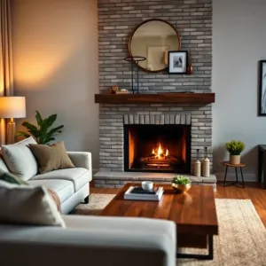 jak wykończyć kominek w salonie