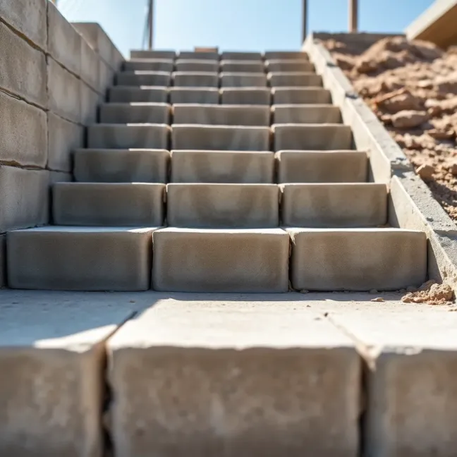 Jak wymurować schody z bloczków betonowych