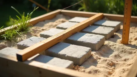 jak wypoziomować bloczki betonowe