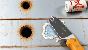 Jak załatać dziury po wkrętach w blasze