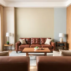 Jaki kolor ścian do brązowych mebli w salonie