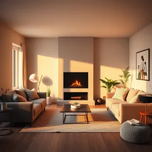 Jaki kominek do salonu 50m2