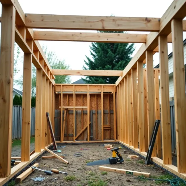 Koszt budowy garażu drewnianego