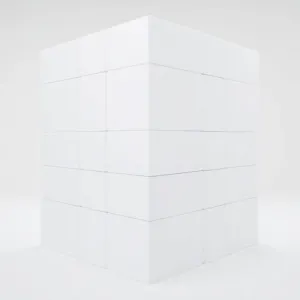 Kubik styropianu ile to paczek