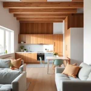 Kuchnia z salonem w bloku 20m2