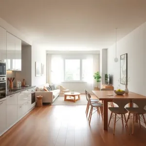 Kuchnią z salonem w bloku inspiracje