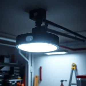 Lampa LED do garażu z czujnikiem ruchu
