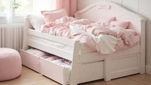 Łóżko młodzieżowe dla dziewczynki