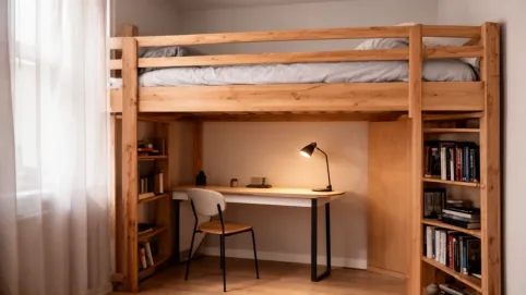 łóżko na antresoli