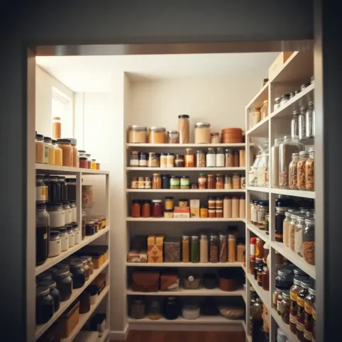 Mała spiżarnia przy kuchni