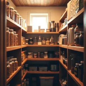 Mała spiżarnia w domu