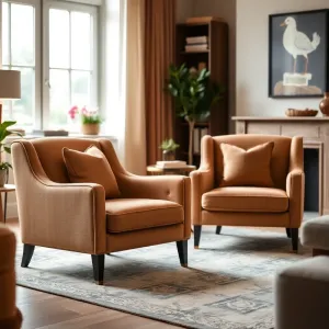 Małe fotele tapicerowane do salonu