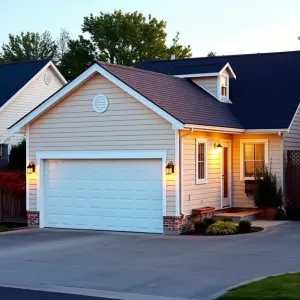 Mały dom parterowy z garażem dwustanowiskowym