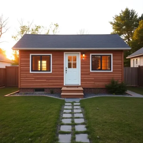 Mały dom parterowy z piwnicą