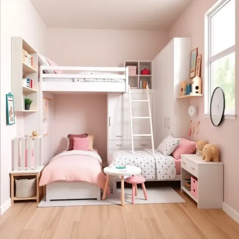 Mały pokój dla 2 dziewczynek