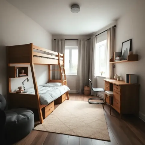 Mały pokój dla dwójki nastolatków