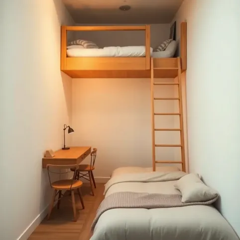 Mały pokój z antresolą