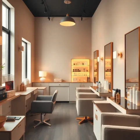 Mały salon kosmetyczny projekt